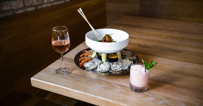 Dine Like a Rockefeller: Seafood Tower + Cocktails for Two at The Pig and The Pearl 