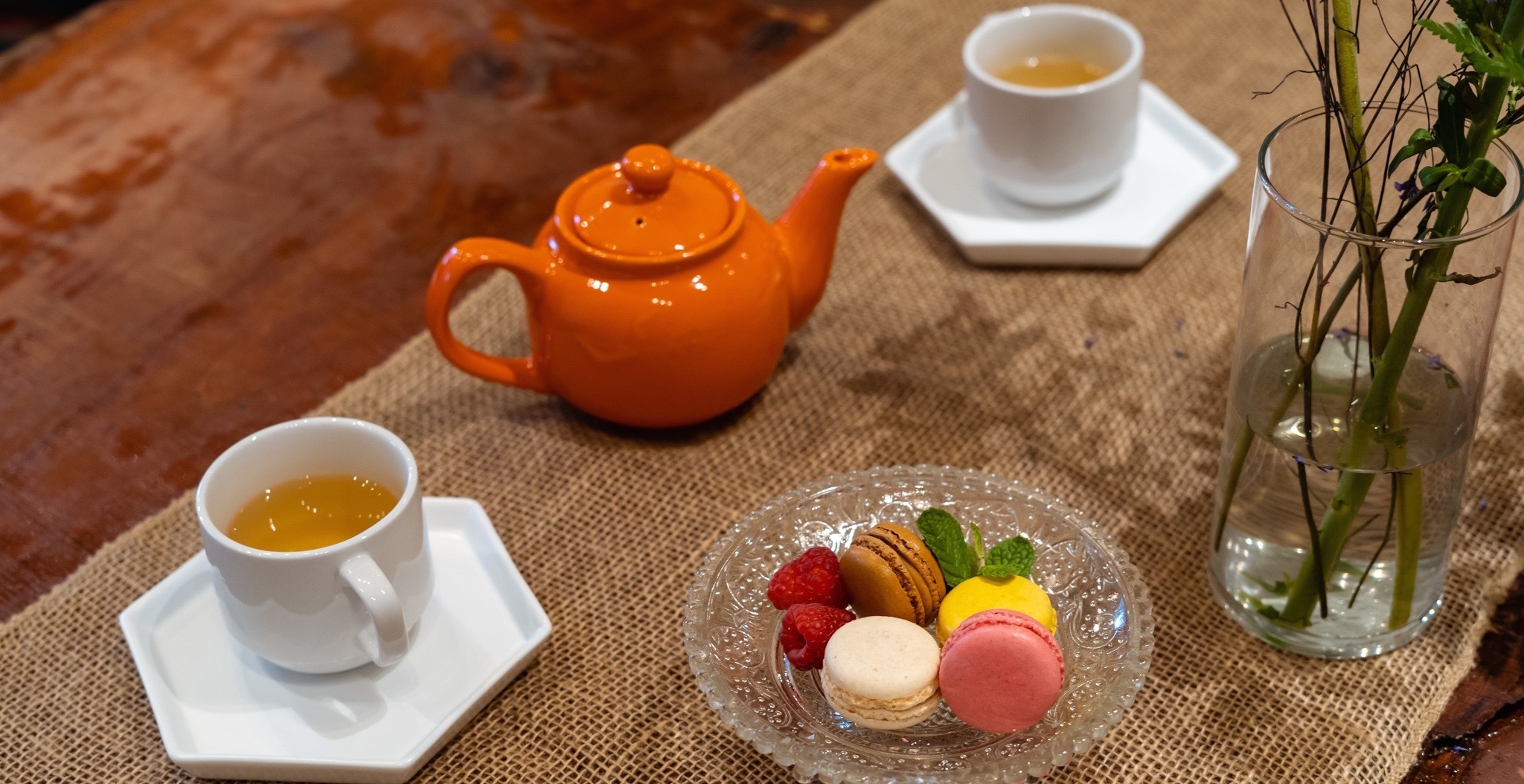 Tea Time!: 2 Tea Pots and Macarons for 2 at Just Add Honey on The BeltLine