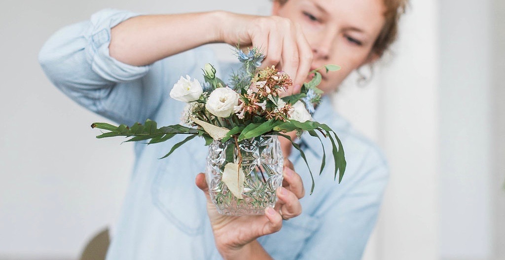 Spring Showers Means Flowers: Organic Floral Workshop with Andrea of Beautiful/Wild Design at Docent Coffee