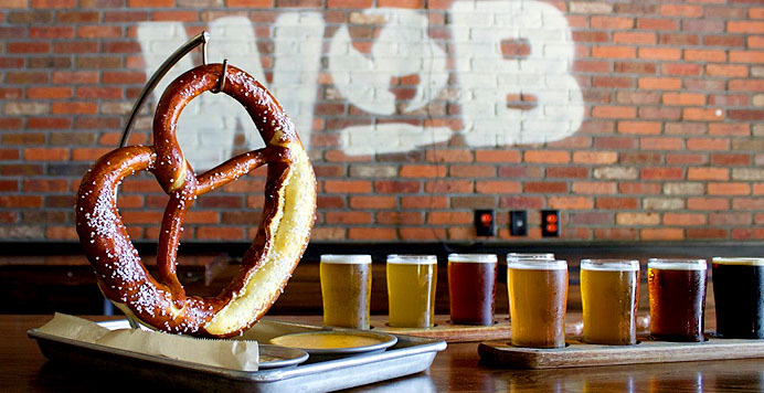 Beer Flights And Bavarian Pretzel For Two At World Of Beer